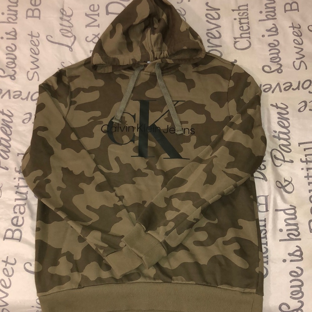 Unisex Calvin Klein Jeans Army Fatigue Hoodie
